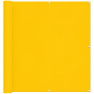vidaXL Balkong Skjerm Gul 110 x 800 cm Oxford Stoff