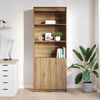 vidaXL Highboard artisan eik 70x35x180 cm konstruert tre