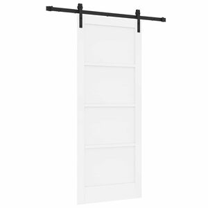 vidaXL Skyved&oslash;r Hvit 83 x 202 cm Heltre furu
