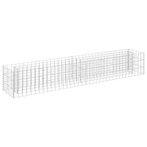 vidaXL Gabion h&oslash;ybed galvanisert st&aring;l 180x30x30 cm