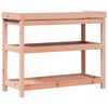 vidaXL Pottebord med hyller 108x45x86,5 cm heltre furu