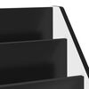 vidaXL Barneskrivebokhylle Svart 72,5 x 29,5 x 69 cm Konstruert tre