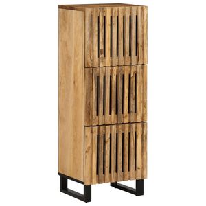 vidaXL Highboard 40x34x110 cm grov heltre mango