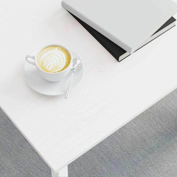 vidaXL Kaffebord Hvit 40 x 40 x 36 cm Massiv furu