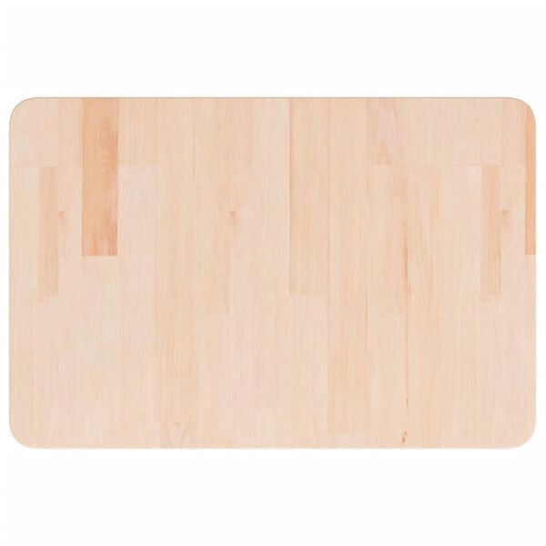 vidaXL Benkeplate til bad 60x40x2,5 cm ubehandlet heltre