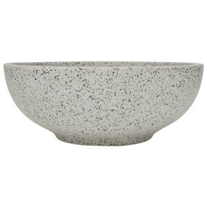 vidaXL Benkeservant gr&aring; rund &Phi;41x14 cm keramikk