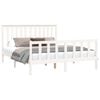 vidaXL Sengeramme uten madrass hvit 160x200 cm heltre furu