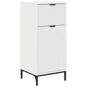 vidaXL Baderomsskap Hvit 39,5 x 36 x 88 cm Konstruert tre, Metall