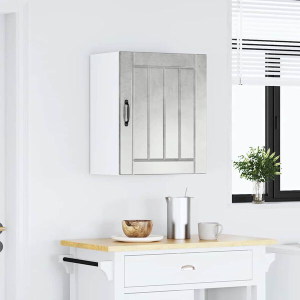 vidaXL Kj&oslash;kken veggskap Lucca betonggr&aring; konstruert tre