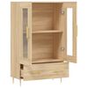 vidaXL Highboard sonoma eik 69,5x31x115 cm konstruert tre