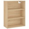 vidaXL Highboard sonoma eik 69,5x34x180 cm konstruert tre