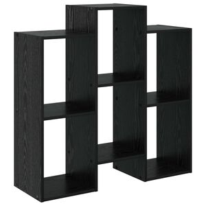 vidaXL Serviesskap Svart Eik 90 x 30 x 90 cm