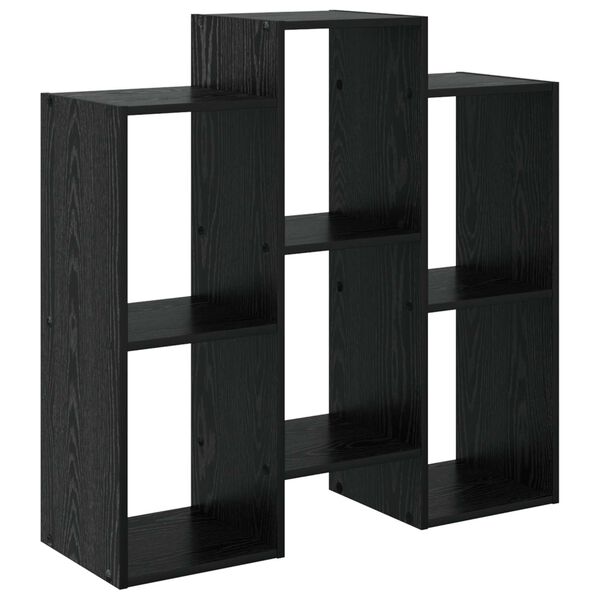 vidaXL Serviesskap Svart Eik 90 x 30 x 90 cm