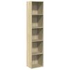 vidaXL Bokhylle sonoma eik 40x30x189 cm konstruert tre