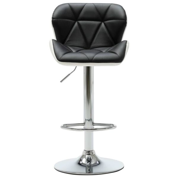 vidaXL Barstol svart kunstig skinn