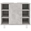 vidaXL Baderomsskap grå 60x32x53,5 cm sponplate