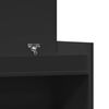 vidaXL Skohylle svart 100,5x28x100 cm konstruert tre