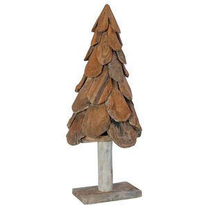 vidaXL Juletre Brun 91 cm Heltre teak