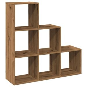 vidaXL Romdeler bokhylle&nbsp;3 lag&nbsp;artisan eik 99x29x99 cm konstruert tre
