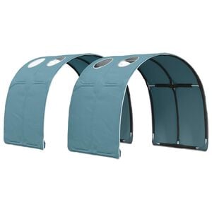 vidaXL Seng Tunnell 2 stk. Lysebl&aring; Polyester