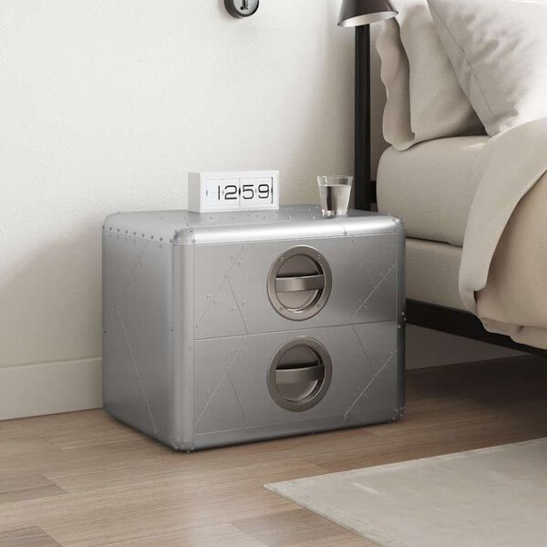 vidaXL Flygerskjenk med 2 skuffer gammeldags luftfartsstil