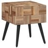 vidaXL Sidebord 40x40x45 cm heltre gjenvunnet teak