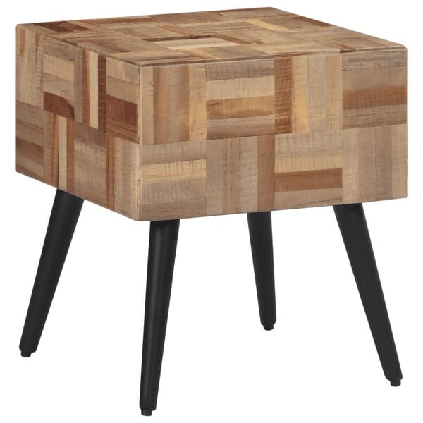 vidaXL Sidebord 40x40x45 cm heltre gjenvunnet teak