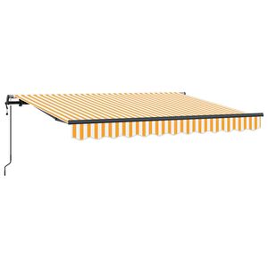 vidaXL Innvendbar Markise Gul 300 x 200 cm stoff