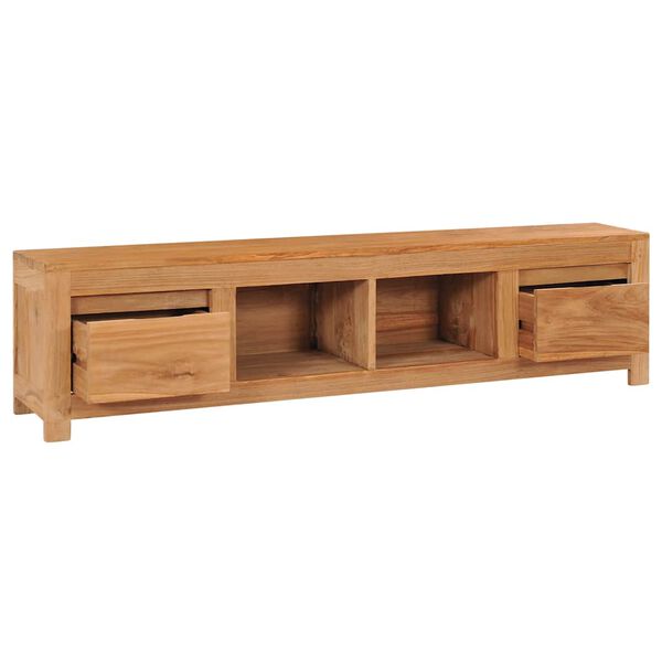vidaXL TV-benk 135x30x35 cm heltre teak