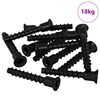 vidaXL Hulleddet skrue 3072 stk. Svart 7 x 40 mm Jern
