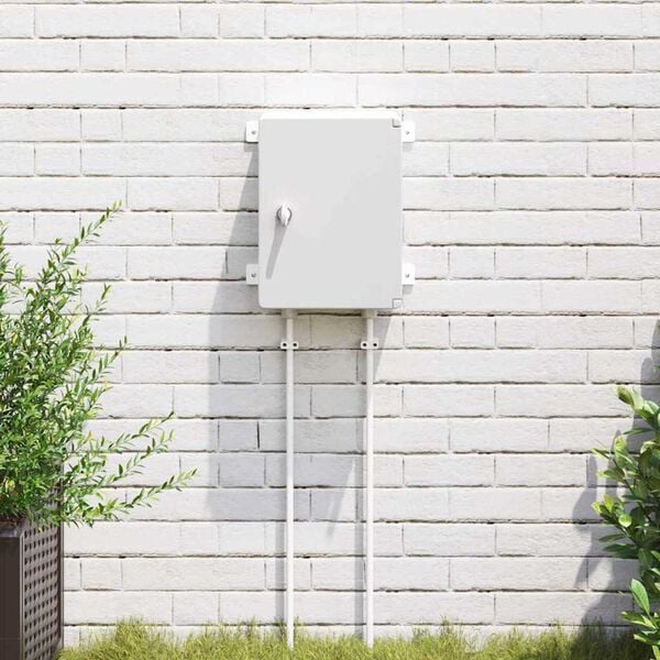 vidaXL Kontrollskap Gr&aring; 47 x 20 x 60 cm ABS-plast