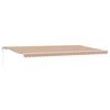 vidaXL Uttrekkbar markise Flerfarget 600 &times; 350 cm Stoff og Aluminium