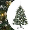 vidaXL Kunstig juletre med 150 LED gr&oslash;nn 120 cm PVC og plast og st&aring;l