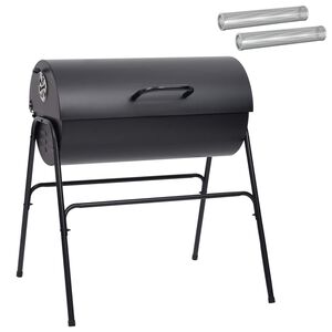 vidaXL T&oslash;nnegrill med 2 Stekerister 3 stk. 80 x 73 x 90 cm Metall