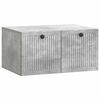 vidaXL Vegghengt TV skap Betonggr&aring; 59,5 x 41 x 30 cm Konstruert tre