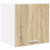 vidaXL Hengende skap Sonoma eik og hvit 40 x 31 x 40 cm Konstruert tre