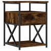 vidaXL Nattbord r&oslash;kt eik 40x42x55 cm konstruert tre