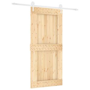 vidaXL Skyved&oslash;r 95 x 210 cm Massiv Furu Tre (Ubehandlet)