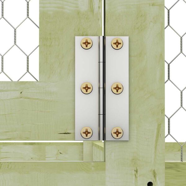 vidaXL Kyllingbur 1,5x1,5x1,5 m impregnert furu