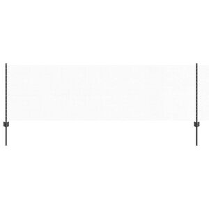 vidaXL Gjerde med stolpe Gr&aring; 0,8 x 10 m St&aring;l og PVC