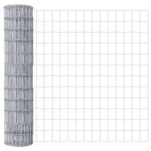 vidaXL Euro gjerde sølv 1 x 10 m Varmegalvanisert jern