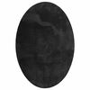 vidaXL Omr&aring;detepper Oval HUARTE Svart 160 x 230 cm 100% Polyester