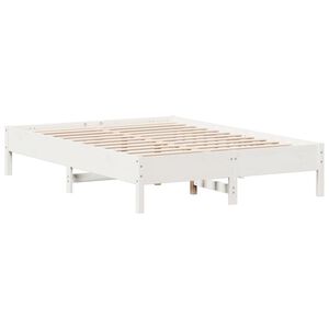vidaXL Sengeramme uten madrass hvit 150x200 cm heltre furu