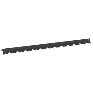 vidaXL Gjerdekant 10 stk. 102 x 4 x 4 cm St&aring;l Svart