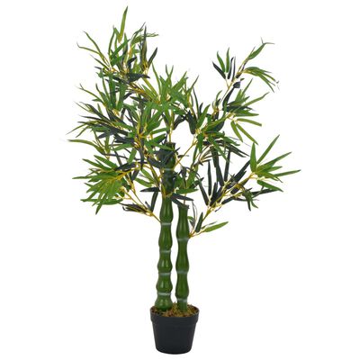 vidaXL Kunstig bambus-plante med potte grønn 110 cm