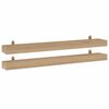 vidaXL Vegghyller 2 stk 110x15x4 cm heltre teak