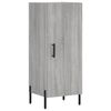vidaXL Highboard gr&aring; sonoma 34,5x34x180 cm konstruert tre