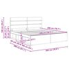vidaXL Sengestamme med hodegjerde Hvit 200 x 200 cm Massiv furu
