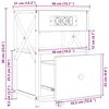 vidaXL Nattbordskap Sonoma eik 40 x 31 x 60 cm Konstruert tre