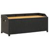 vidaXL Oppbevaringsbenk hage 120 cm polyrotting svart